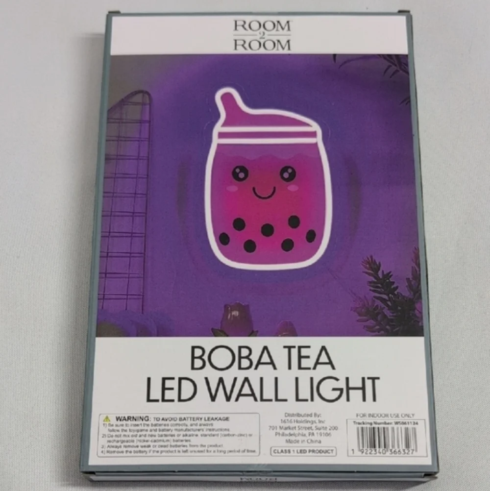 Boba Tea LED wall light NIP